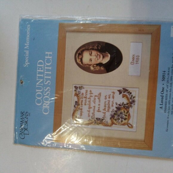 Candamar Special Memories Pink Baby Counted Cross Stitch Kit 50911  NEW - Picture 3 of 4